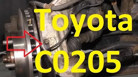 Causes and Fixes Toyota C0205 Code: Left Front Wheel Speed Sensor Signal Malfunction