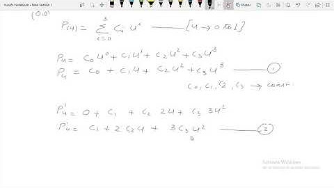 lect 06 Parametric representation  of curve Hermite curve