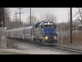 A broken gate and static drop switch move omlx 2254 ccr railroad filming train in rain