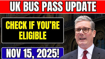 🚨 UK Bus Pass Update: Check If You’re Eligible Starting Nov 15, 2025!