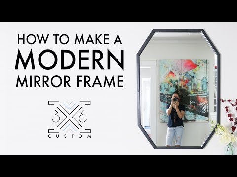 How to Make a Modern Mirror Frame // Woodworking // DIY Project // Scrap Project