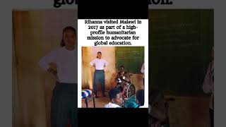 Rihanna in Malawi (2017) – inside her high‑profile mission for global education 🎤🌍✨#shorts