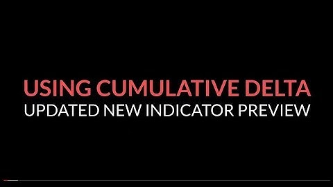 New Cumulative Delta Divergence Software