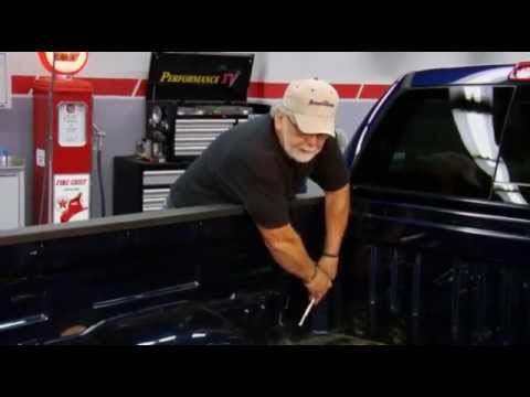 Preparing a truck for spraying a bed liner