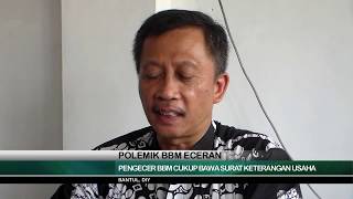 PENGECER BBM CUKUP BAWA SURAT KETERANGAN USAHA - JOGJA TV