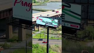 I Bought a &quot;Free Palestine&quot; Billboard for 2M+ People to See! #shorts #palestine #gaza #israel