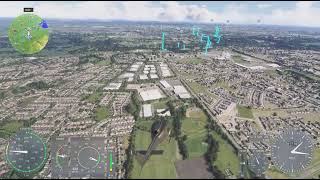 Microsoft Flight Simulator 2024 baldonnell air base to Liffey Valley Hermitage helicopter ride