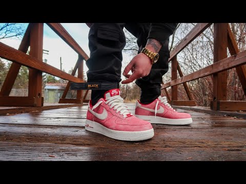 Sede Montañas climáticas Comenzar NIKE AIR FORCE 1 LOW "DUSTY RED SUEDE" REVIEW + ON FEET! I Found A Pair I  Actually Like! - YouTube