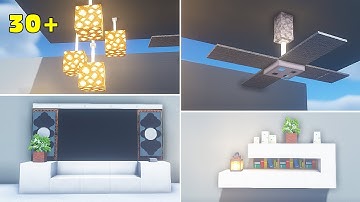 Minecraft: 30+ Living Room Build Hack and Ideas (Easy) Part 2