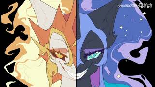 Machine Gun meme || Daybreaker and Nightmare Moon [by 夕歌Atardanto]