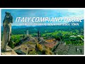 Italy Compiano Drone A Perfect Medieval Mountain Ridge Town Italy Compiano Drone A Perfect Medieval Mountain Ridge Town