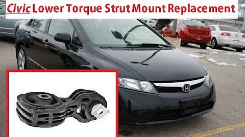 Honda Civic Lower Torque Strut Engine Mount Removal and Replacement 2006 -2011