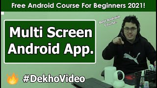 Creating a Multi Screen Android  Application | Android Tutorials in Hindi 7