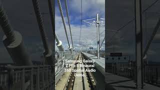 Samsung Galaxy ZFlip 5 360 Binaural Audio Demo #samsung #zflip5 #binaural #360audio #spatialaudio