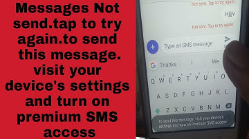 Mobile SMS Not send/to send this message.visit your device