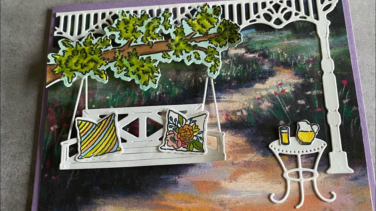 Gliding garden swing