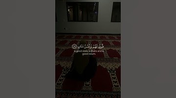 ﴿الَّذِينَ آمَنُوا وَعَمِلُوا الصَّالِحَاتِ طُوبَىٰ لَهُمْ وَحُسْنُ مَآبٍ﴾ سورة الرعد #قرآن #quran