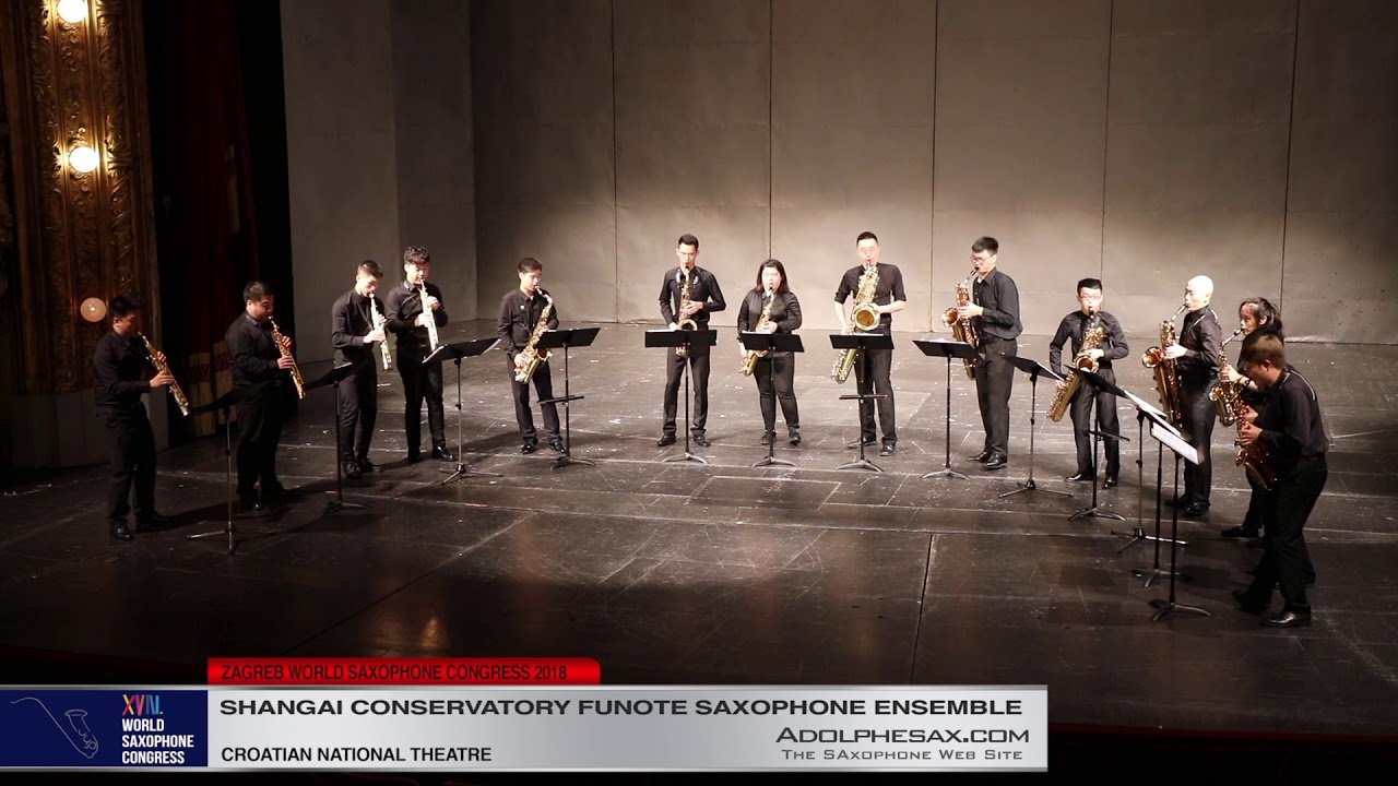 Golliwogg´s Cakewalk by Claude Debussy   Shanghai Conservatory Saxophone Ensemble   XVIII