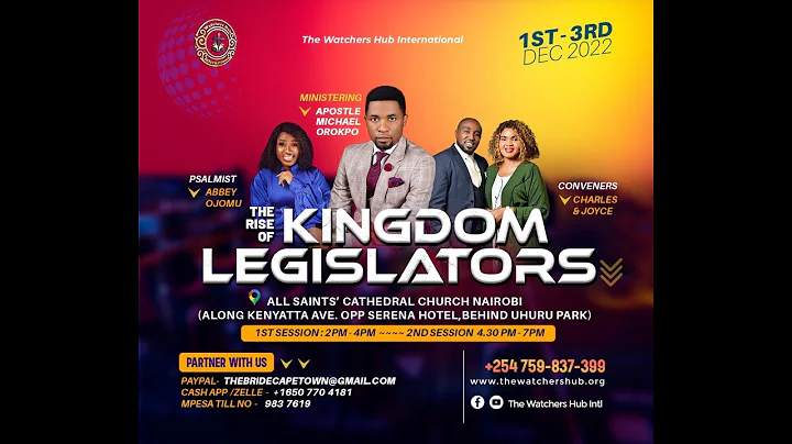 THE RISE OF KINGDOM LEGISLATORS || DR JOYCE W CHAR...