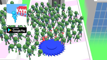 Run and Draw: Mob Control Gameplay - Level 1 ~ 16 (Android)