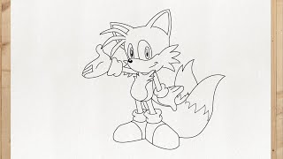 Como DESENHAR o TAILS do SONIC passo a passo - Como DIBUJAR a