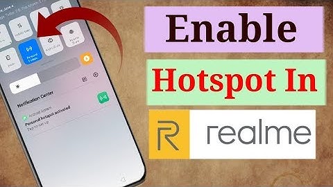 How to set hotspot in RealMe 3 Pro