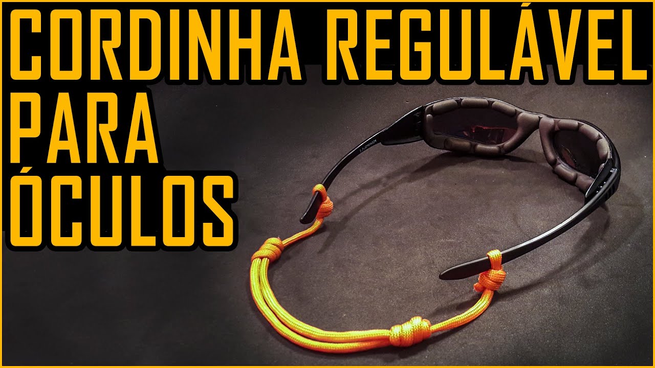 Como Fazer uma Cordinha Regulável para Óculos (Lash de Paracord)