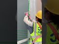 the process of installing wood on a wall which is used as a measure #automobile