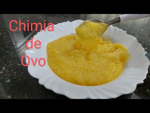 Como fazer chimia de ovo ( receita comum aqui no sul do Brasil) ! 
