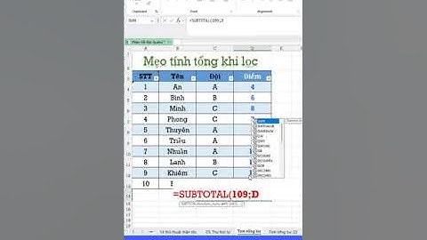 8  Mẹo học tính tổng tự động trong excel trong 1 phút