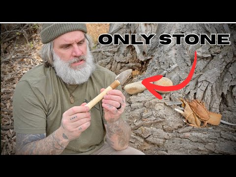I Turned a Stick into a Hunting Weapon (Stone Tools Only)