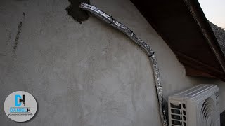 Air conditioning pipes insulation replace