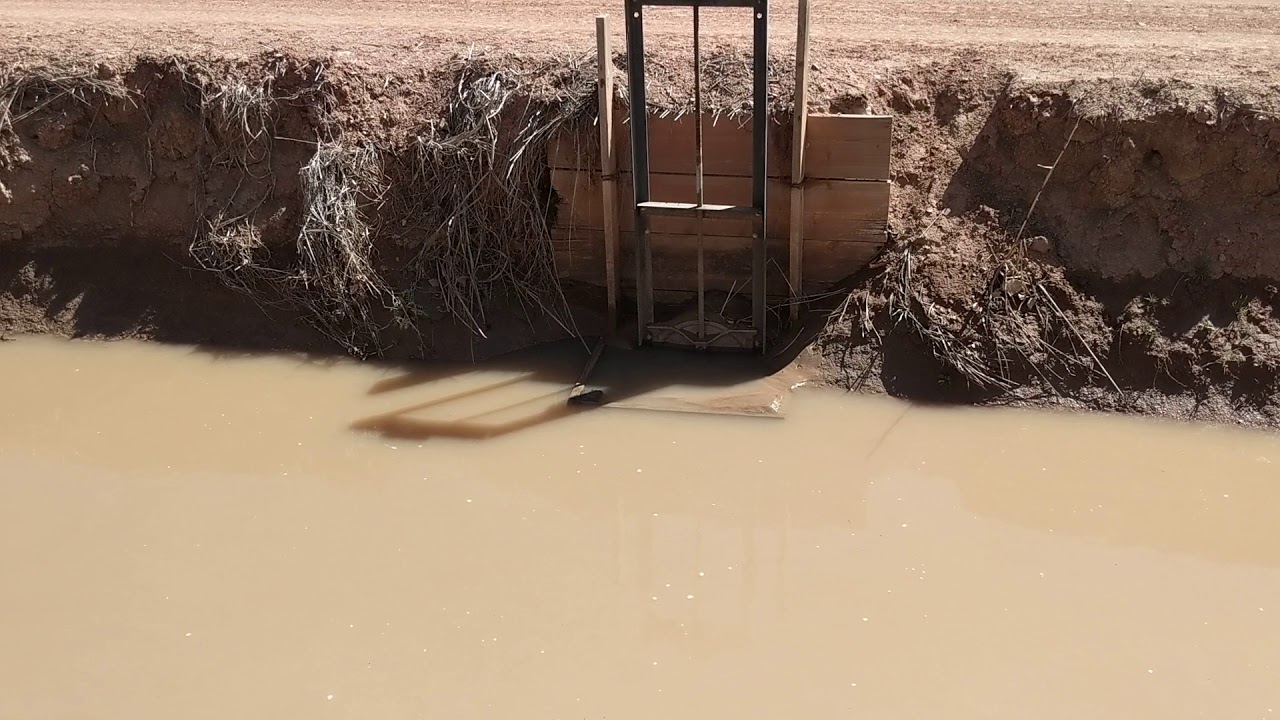 Sediment box on irrigation headgate YouTube