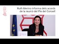   ruth merino informa dels assumptes tractats en la reuni del ple del consell