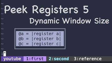 Vim Trick: Peek registers 5 ( dynamic window size )