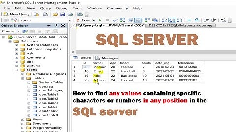 Select like query SQL: find any values containing specific characters or numbers in any position