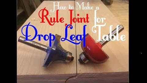 How to Make a Rule Joint for Drop Leaf Hinge