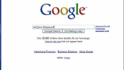 How to search a specific file type with Google