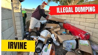 Ep. 178 Illegal Dumping CleanUp in Irvine Business Plaza again!!!!!!