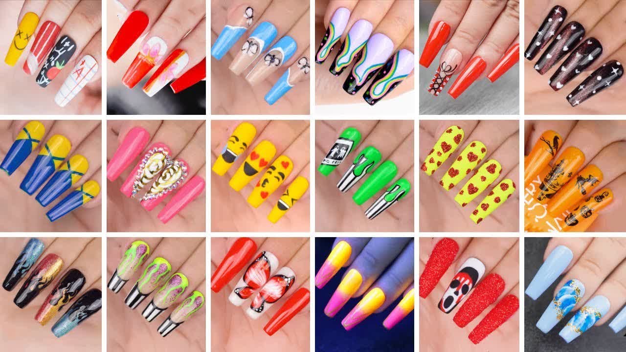 Awesome Coffin Nails Designs Compilation | Amazing Nails Art Ideas ...