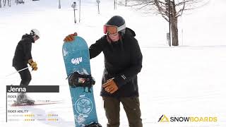 Jenna's Review-Gnu Velvet Snowboard 2022-Snowboards.com 7 30