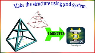 STAAD PRO Modeling grid system