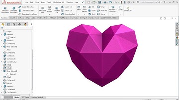 Low Poly Heart - SolidWorks Tutorial