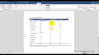 All About Tables in Word 2016