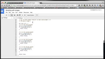 Google Apps Scripting with ranges screencast