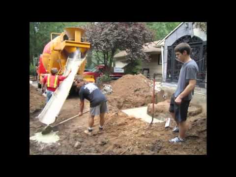 How To Make a Concrete Footing: Passaro Construction New Jersey This is for a project in Hillsdale, NJ. In the end this will turn out to be a beautiful front...