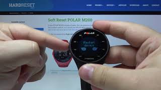 How to Hard Reset POLAR M200 – Restore Defaults / Wipe Data screenshot 2