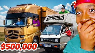 NEVER KNEW THE BRITS HAD AIM LIKE THIS...SIDEMEN $500,000 vs $500 MOBILE HOME ROAD TRIP (REACTION)