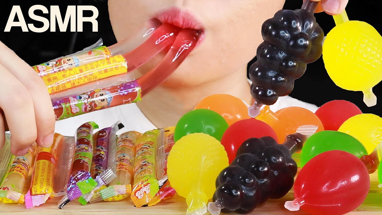 Asmr Tiktok Jelly Challenge Part2 Eating Sounds Mukbang Youtube