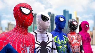 PRO 5 SUPERHERO TEAM || Hey Spider-Man , Go To Trainning Nerf Gun !!! ( Funny Action Real Life )